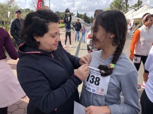 Emna Braham et sa maman lors de la Tunisienne Gazelle Run 2020