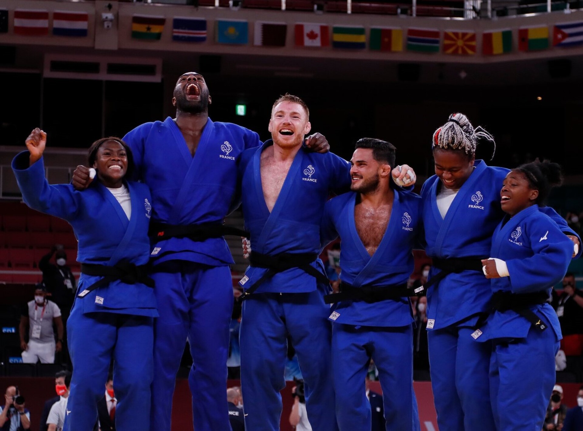 L'équipe de France de judo est championne olympique