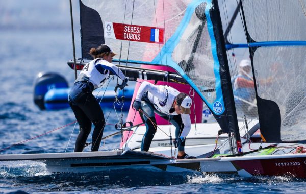 Qualification en 49er pour la medal race des Jeux Olympiques