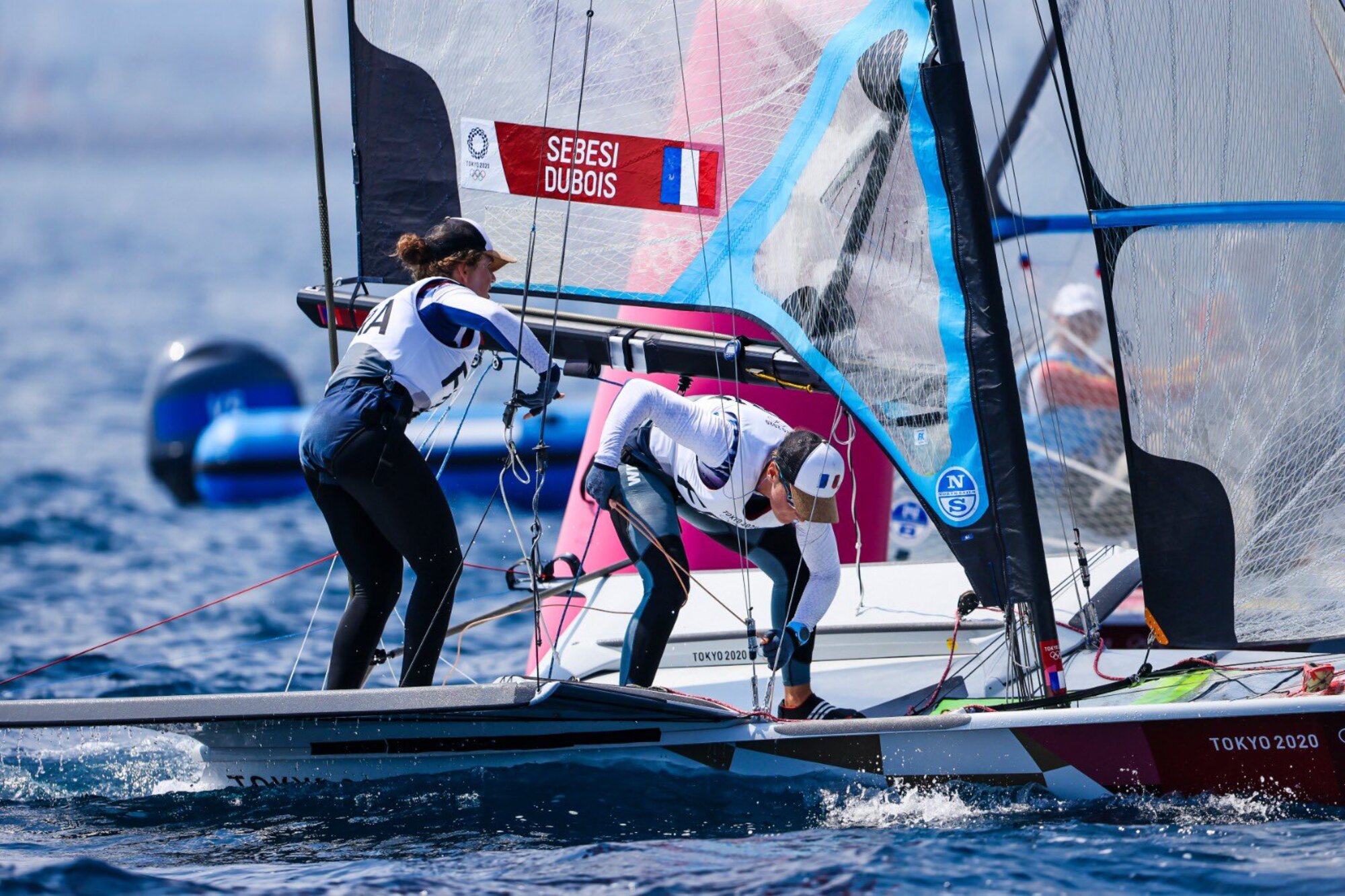 Qualification en 49er pour la medal race des Jeux Olympiques