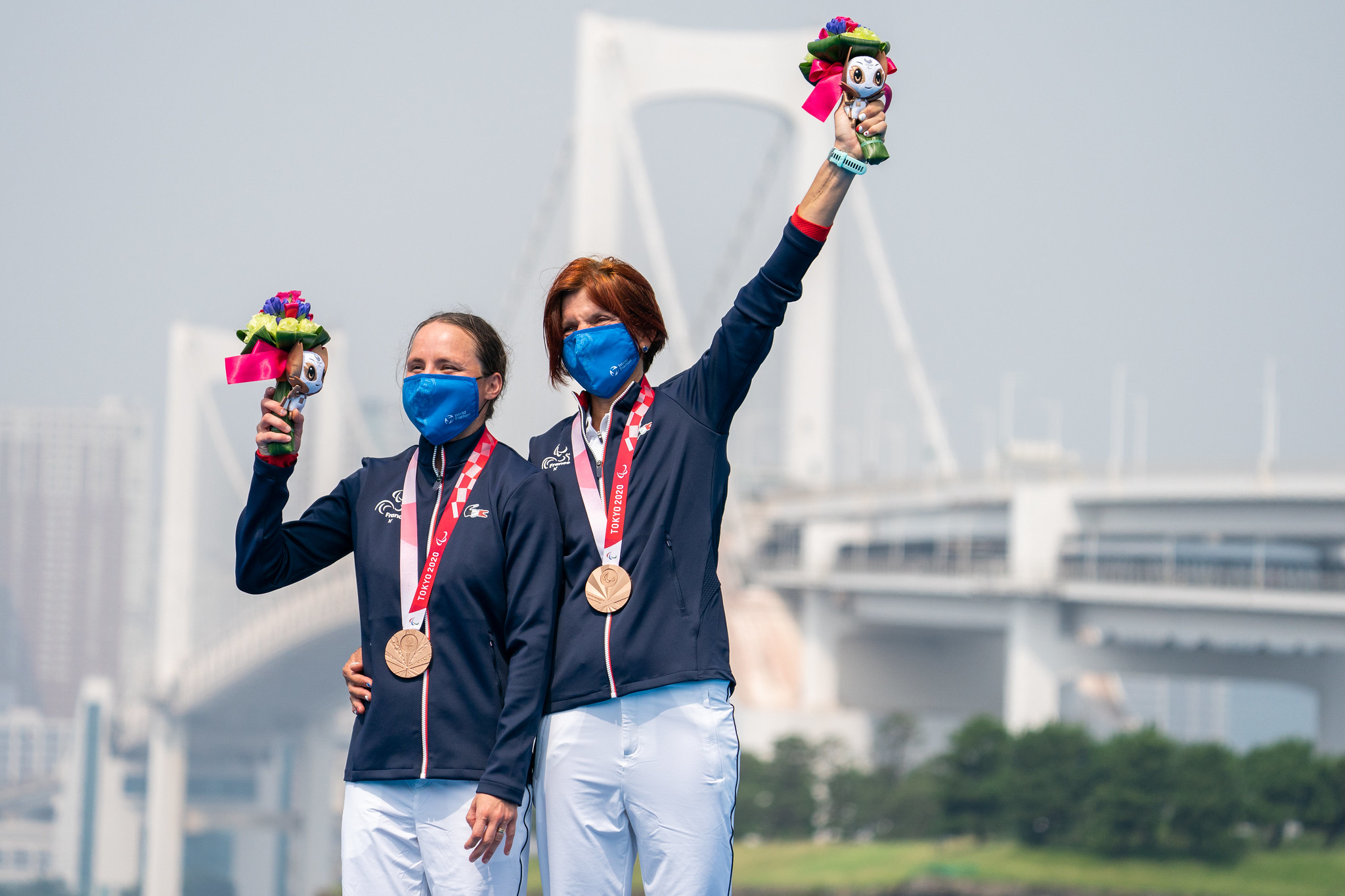 Anouck a remporté la médaille de bronze en triathlon lors des Jeux paralympiques de Tokyo