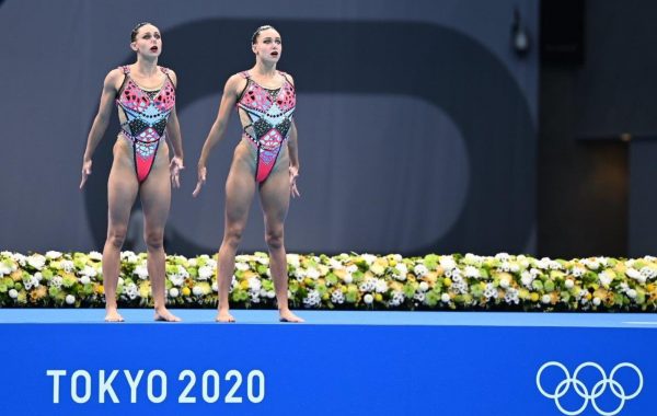 Charlotte et Laura Tremble avant leur programme technique