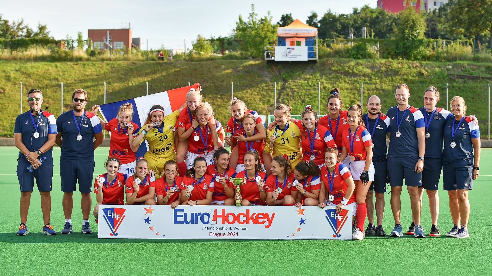 L'équipe de France de Hockey sur gazon a décroché la médaille d'argent de l'euro II