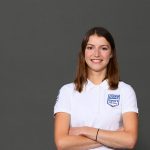 En saut à ski, Joséphine Pagnier s'prête à prendre le départ pour les jeux olympiques d'hiver de Pékin
