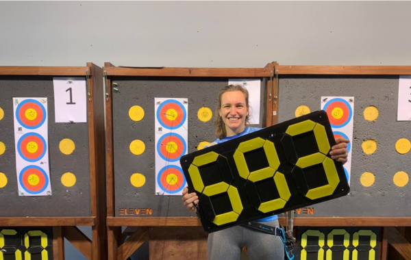 Lisa Barbelin a établi le nouveau record de France en salle de tir à l'arc