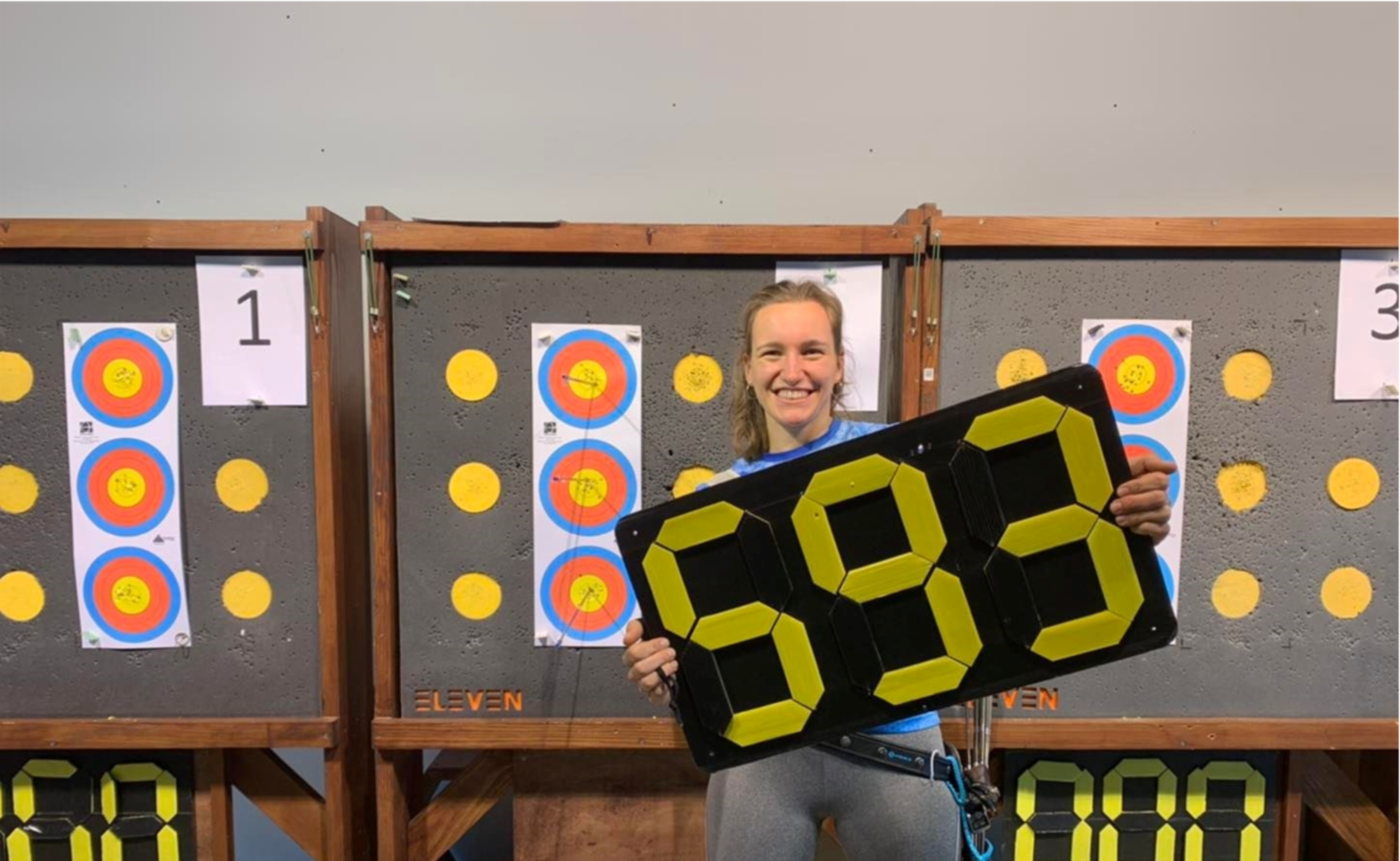 Lisa Barbelin a établi le nouveau record de France en salle de tir à l'arc