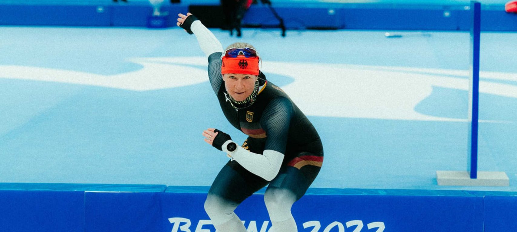 Claudia Pechstein a pris le départ de la short track à 49 ans