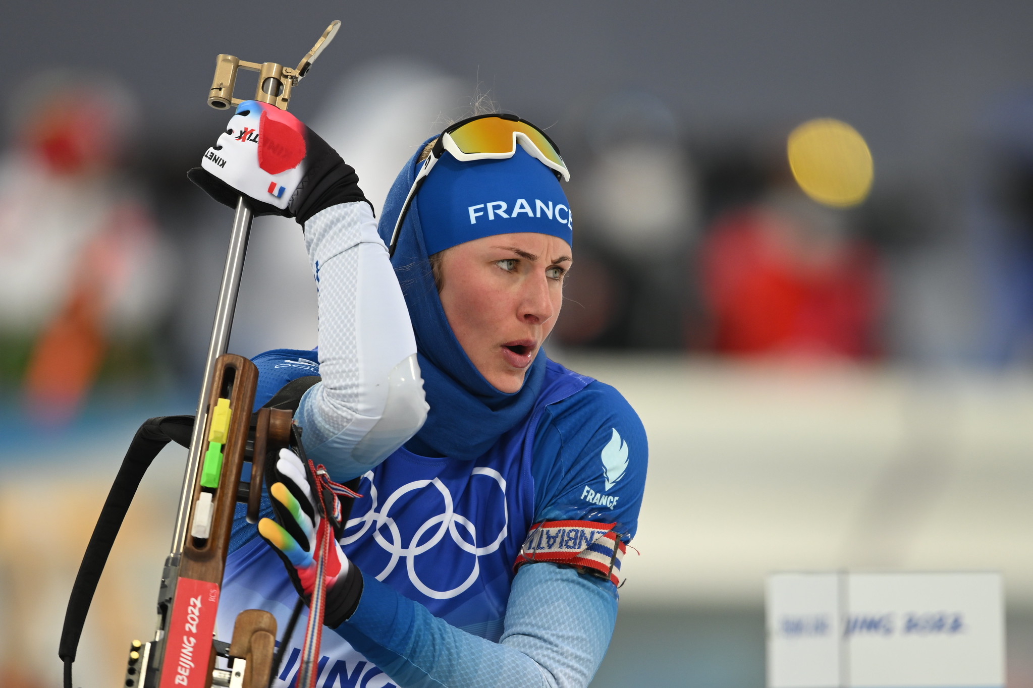 La France avait rendez-vous avec le relai femme en biathlon des JO de Pékin