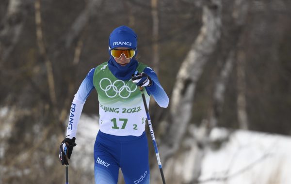 Delphine Claudel est arrivée 7ème du 30 km de ski de fond au JO de Pékin