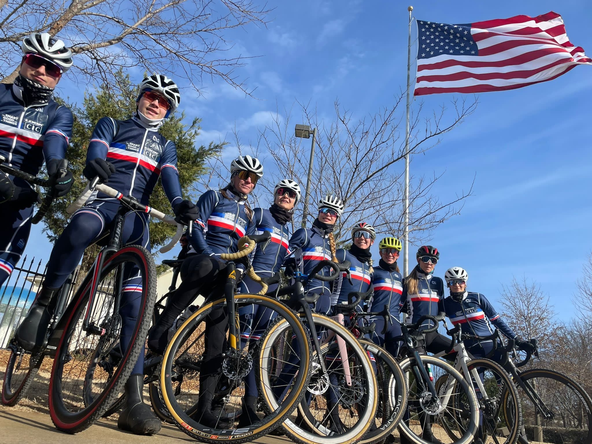 À quelques jours des Mondiaux, l'Équipe de France de cyclo-cross a effectué sa première sortie sur le sol américain.