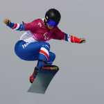 Cécile Hernandez est championne paralympique de snowboard cross aux Jeux paralympiques de Pékin