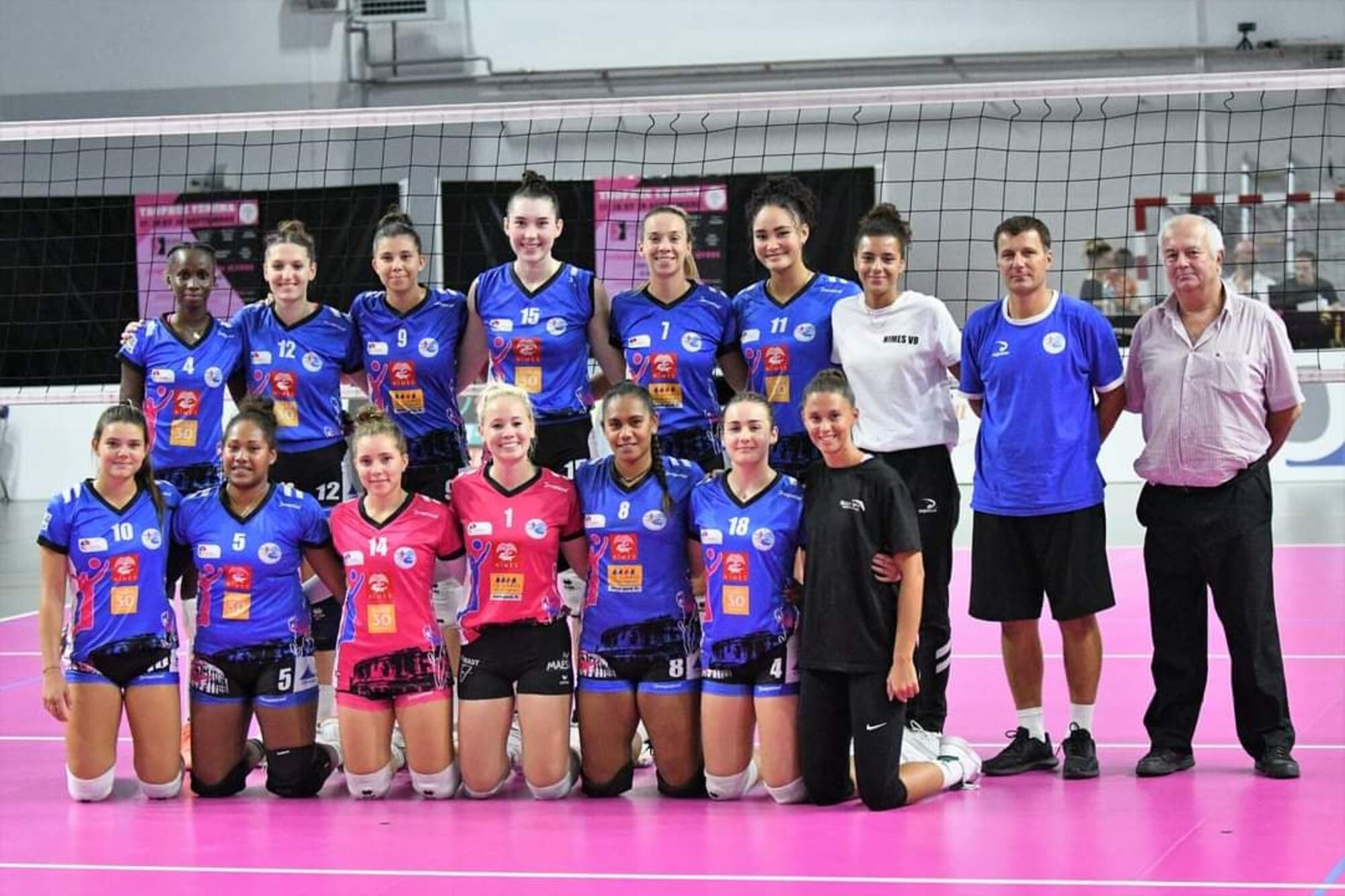 Les filles du Volley club Nimois lors de la deuxième journée du Trophée femina Istres