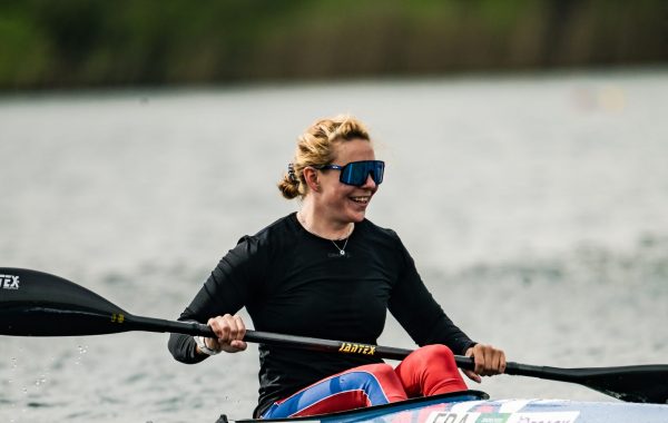 Vanina Paoletti à Vayres-sur-Marne lors du sprint en canoë-kayak