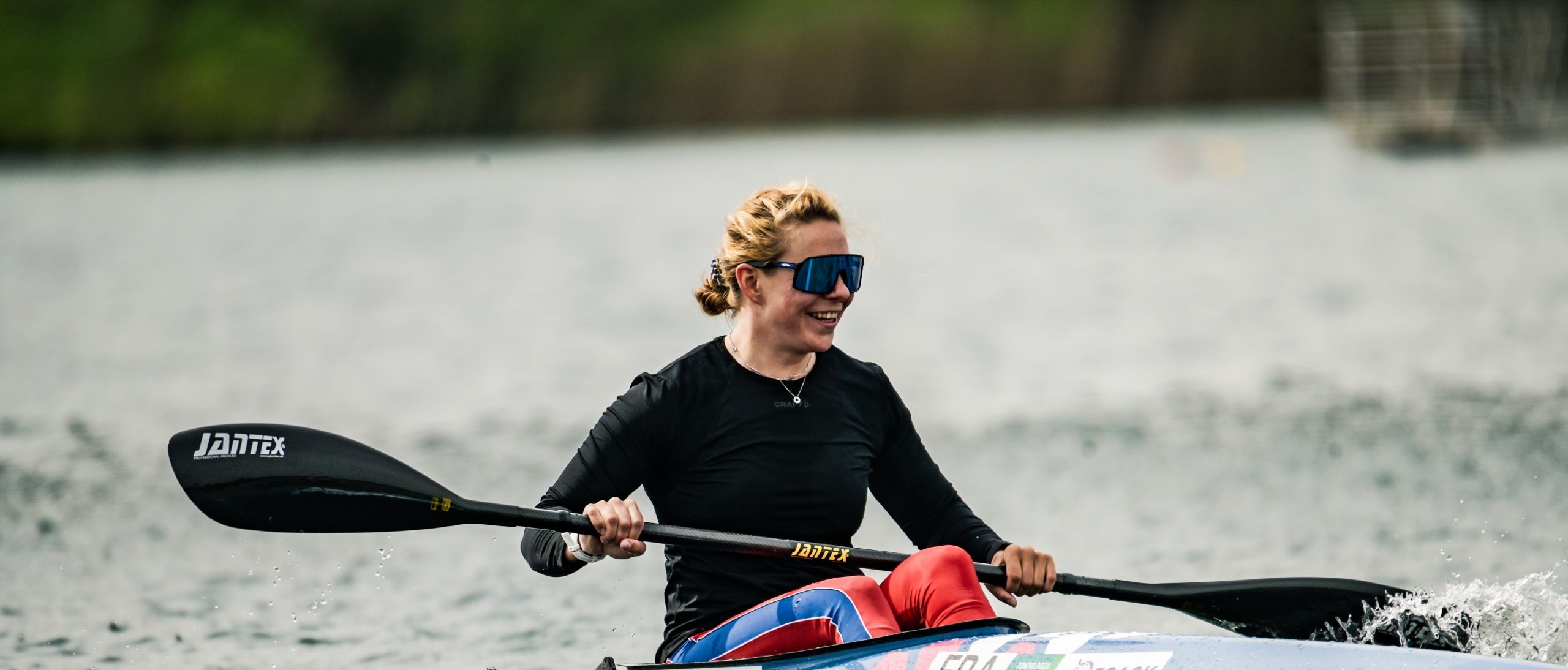 Vanina Paoletti à Vayres-sur-Marne lors du sprint en canoë-kayak