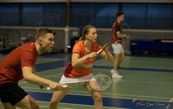 Delphine Delrue et Thom Gicquel au retour de service.