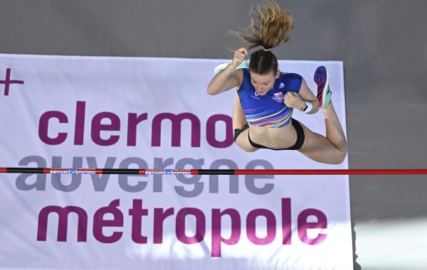 Margot Chevrier, leader de la perche française a décroché le titre de championne de France en salle à Aubière, le 18 février.