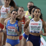 La Française Agnès Raharolahy lors des Championnats d'Europe d'athlètisme à Istanbul