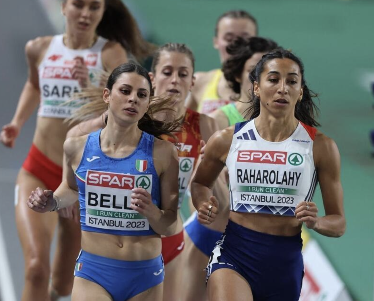 La Française Agnès Raharolahy lors des Championnats d'Europe à Istanbul