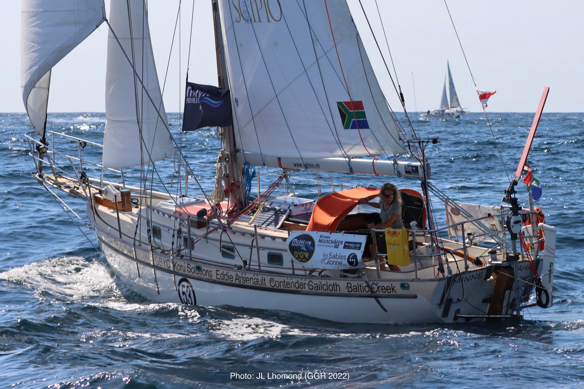 L'embarcation de Kirsten Neuschäfer pour cette Golden Globe Race @JL Lhomond