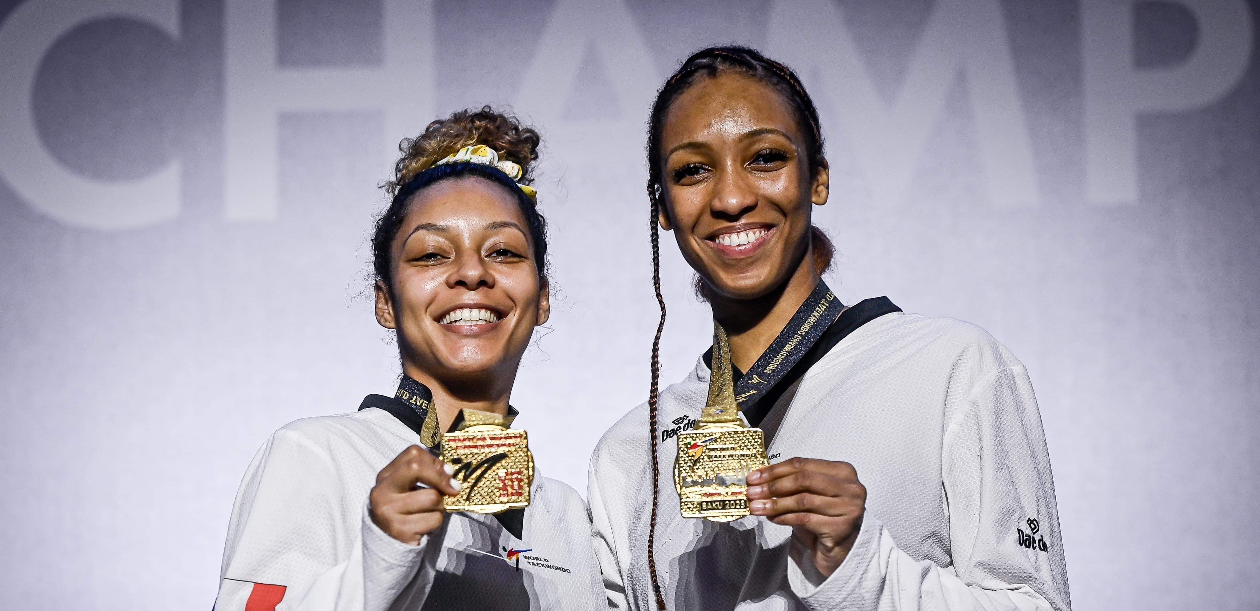 Magda Wiet-Henin et Althéa Laurin ont toutes les deux décrochés l'or des championnats du monde de taekwondo