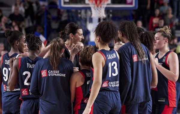 French Team during the FIBA Women's EuroBasket 2023, Qualifiers Group B, Basketball match between France and Ukraine on November 27, 2022 at Halle Andre Vacheresse in Roanne, France - Photo Ann-Dee Lamour / CDP MEDIA / DPPI (Photo by Ann-Dee Lamour / CDP MEDIA / DPPI via AFP)