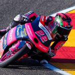 Ana Carrasco from Spain of BOE Motorsports with KTM during Moto3 Free Practice of MotoGP Gran Premio Animoca Brands de Aragon at Motorland Aragon Circuit in Alcaniz, Spain.(Photo by David Ramirez/DAX Images/NurPhoto) (Photo by DAX Images / NurPhoto / NurPhoto via AFP)