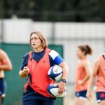 Gaelle Mignot en préparation avant la Coupe de monde de rugby ©Fédération Française de Rugby