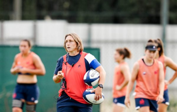 Gaelle Mignot en préparation avant la Coupe de monde de rugby ©Fédération Française de Rugby