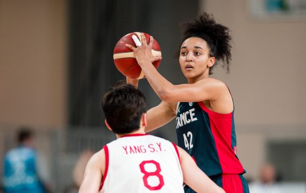 Leila Lacan a fait son entrée contre la Chine lors des matchs de préparation Leïla Lacan © Bacot/FFBB