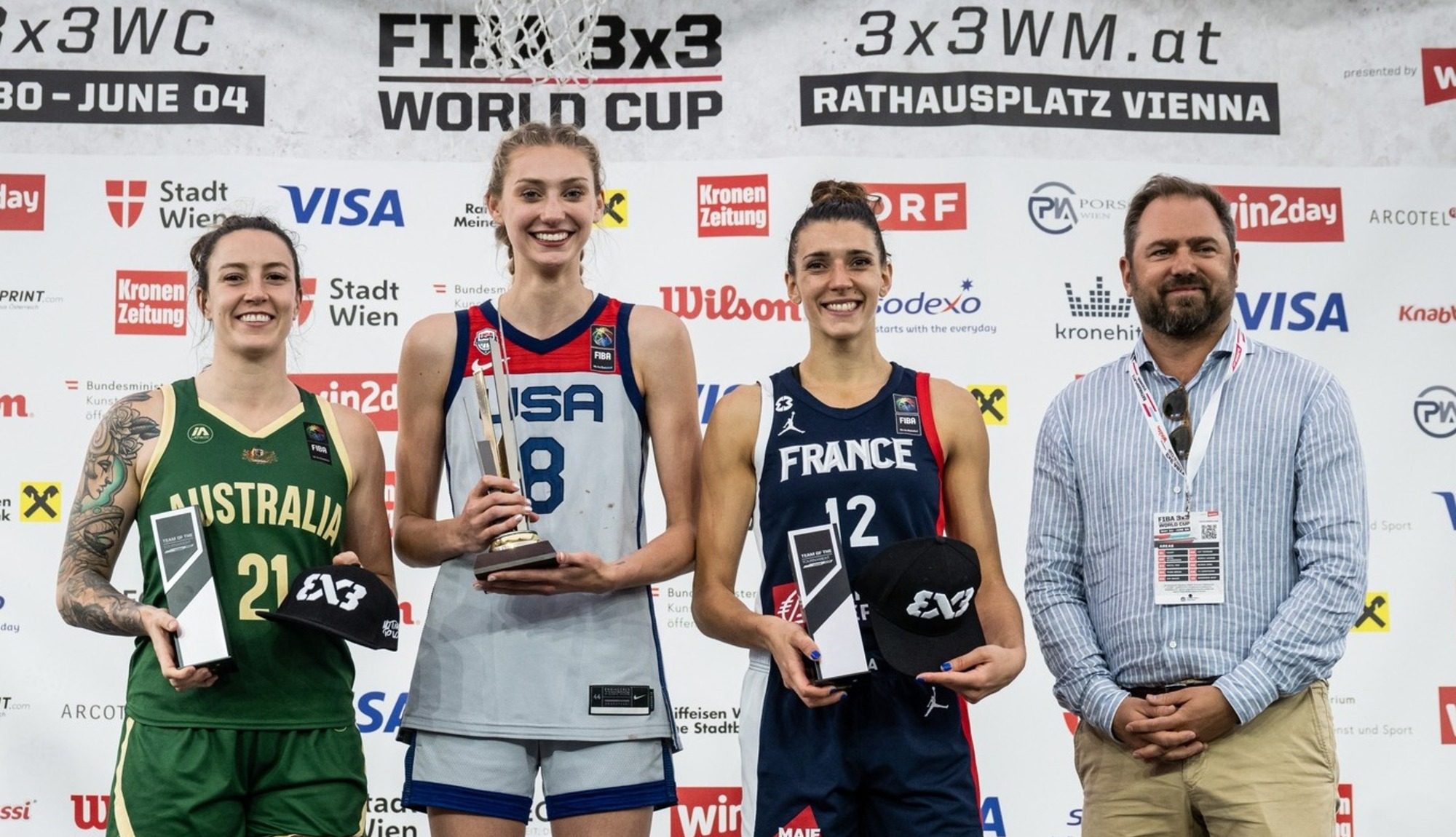 Laëtitia Guapo a été nommée dans l'équipe type de la Coupe du Monde 3x3 2023