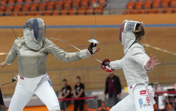 Plovdiv 16-18 June 2023 European Championships Individual Women's Saber In photo: APITHY-BRUNET Manon FRA vs BALZER Sara FRA Photo Luca Pagliaricci/Bizzi Team