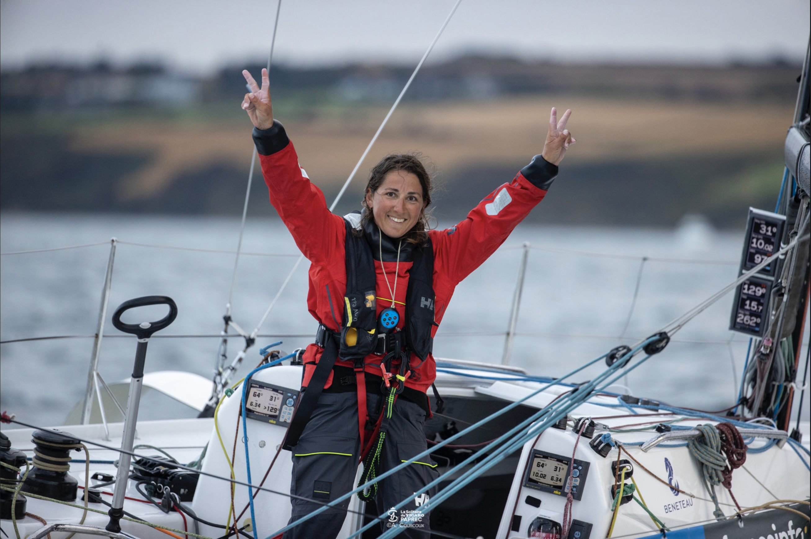 Julie Simon sur la solitaire du Figaro Paprec