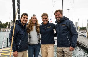 Adrien Geiger, directeur général de L’Occitane en Provence, Justine Dupont, Clarisse Crémer, et Alex Thomson @Karen Rigden Murphy
 