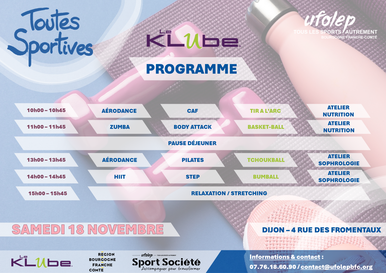 Le programme officiel de Toutes Sportives