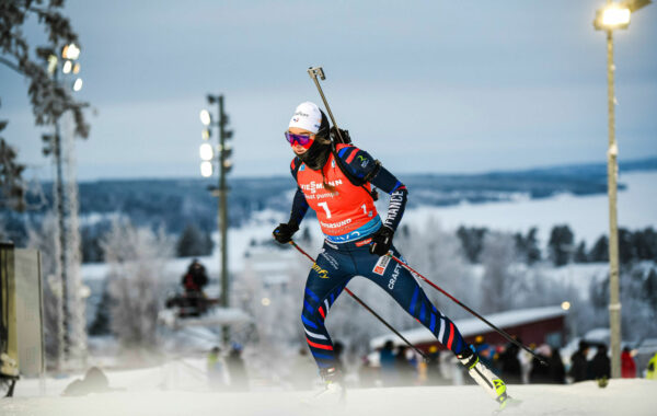 Lou Jeanmonnot a réalise le doublé sprint - poursuite ce weekend à Ostersund