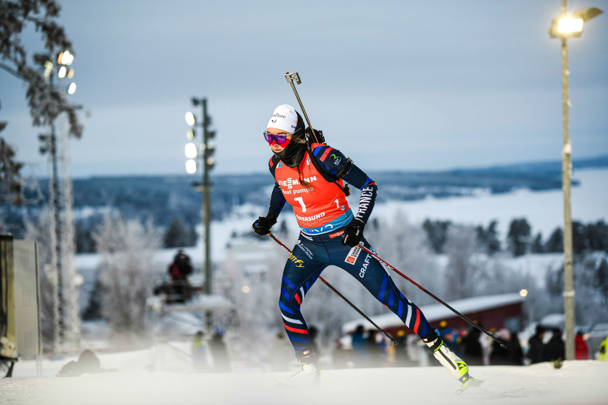 Lou Jeanmonnot a réalise le doublé sprint - poursuite ce weekend à Ostersund