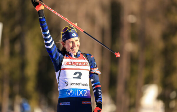 17.12.2023, Lenzerheide, Switzerland (SUI): Justine Braisaz-Bouchet (FRA) - IBU World Cup Biathlon, mass women, Lenzerheide (SUI).