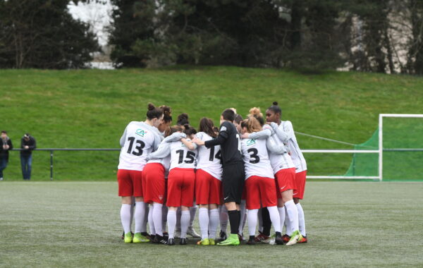 Les joueuses du Stade Brestois lors des 16ème de finale de la Coupe de France